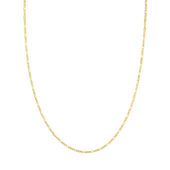 18K Yellow Gold Figaro Chain 2,4 mm - Available in 45 to 60 cm
