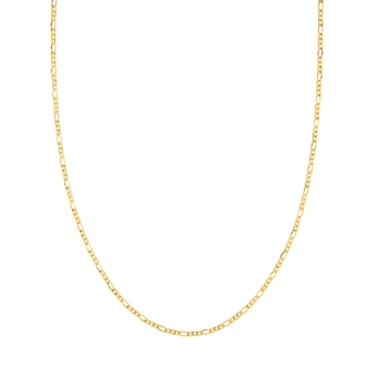 18K Yellow Gold Figaro Chain 3 mm - Available in 45 to 60 cm