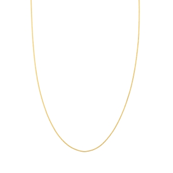 18K Yellow Gold Gourmette Chain 1 mm  - Available in 42 to 45 cm