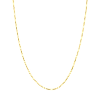 18K Yellow Gold Gourmette Chain 2 mm - Available in 45 to 60 cm