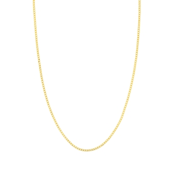 18K Yellow Gold Gourmette Chain 2,3 mm - Available in 50 to 60 cm