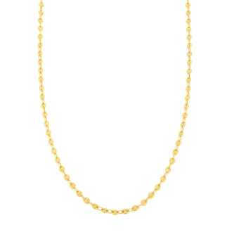 18K Yellow Gold Rope Chain 4 mm  - Available in 50 to 60 cm