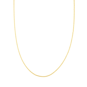 18K Yellow Gold Rope Chain 2 mm  - Available in 40 to 60 cm
