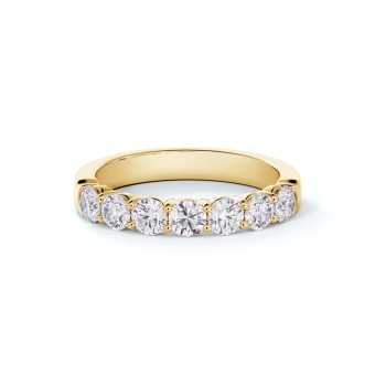 Forevermark diamond ring, anniversary style 18K yellow gold