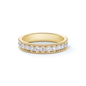 Forevermark diamond ring, french pavé