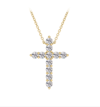 Forevermark diamond cross necklace