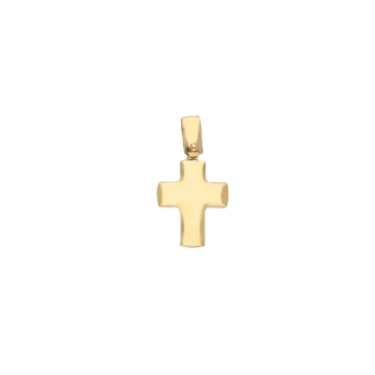 18K Yellow Gold Cross Pendant 