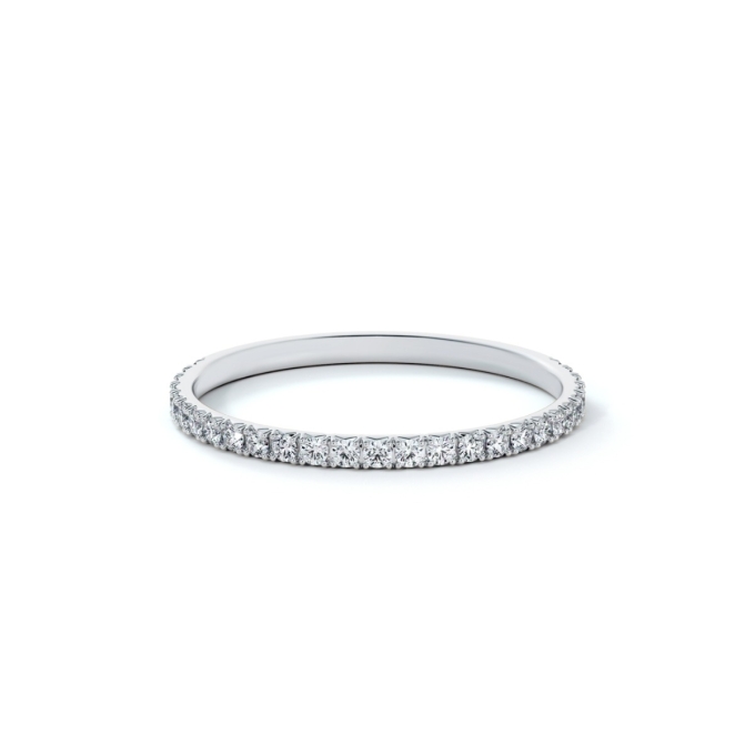 Forevermark French Pave Anniversary Wedding Ring 