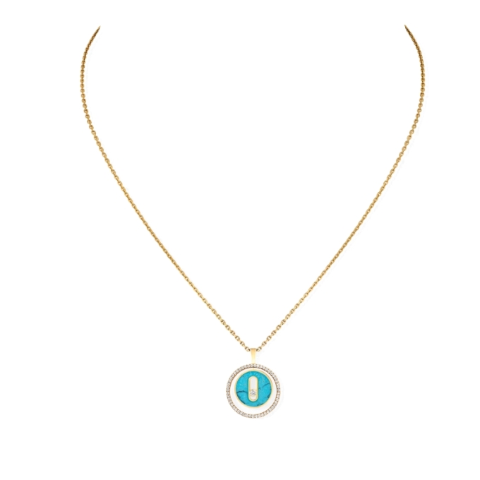 Messika Lucky Move Turquoise diamond necklace