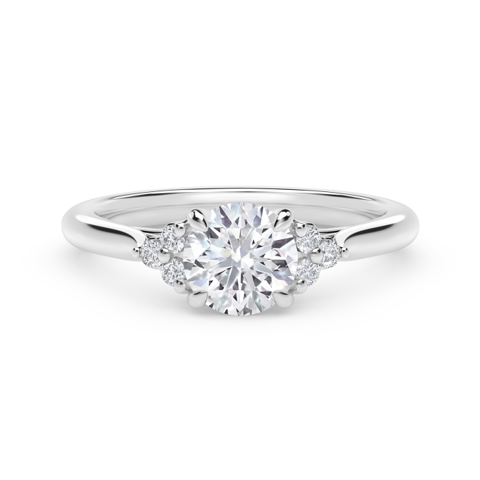 Forevermark Triple Accent Diamond Engagement Ring