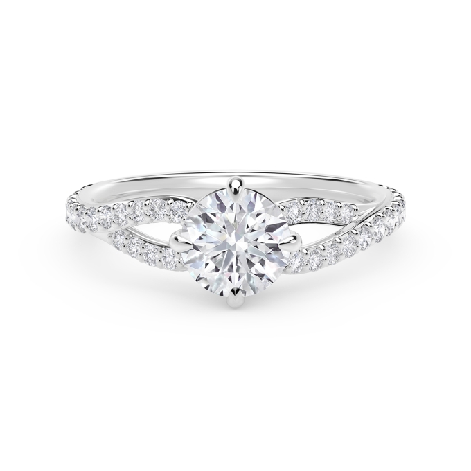 DE BEERS Forevermark Embrace Diamond Engagement Ring