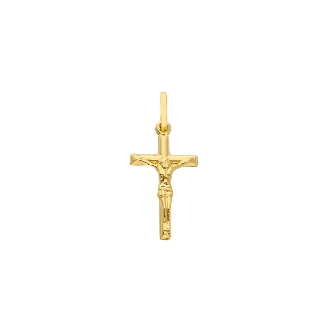 REL-CR-PO-V-18-Y-12-2 religious cross charm gold jewellery