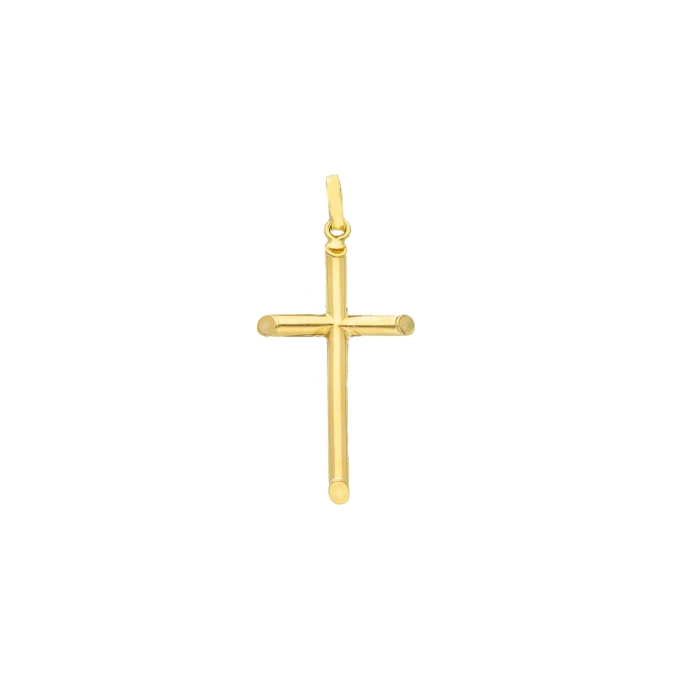 REL-CR-PO-V-18-Y-25-45 religious cross charm gold jewellery