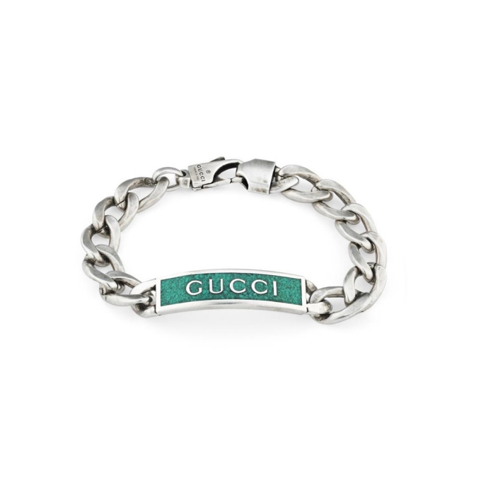 Bracelet Gucci en émail avec logo Gucci